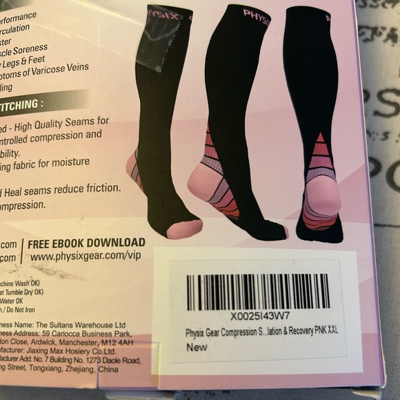 Physix Gear Sport Stamina Unisex Graduated Compression Socks XXL Anti-Fatigue 🧦 - Picture 12 of 13